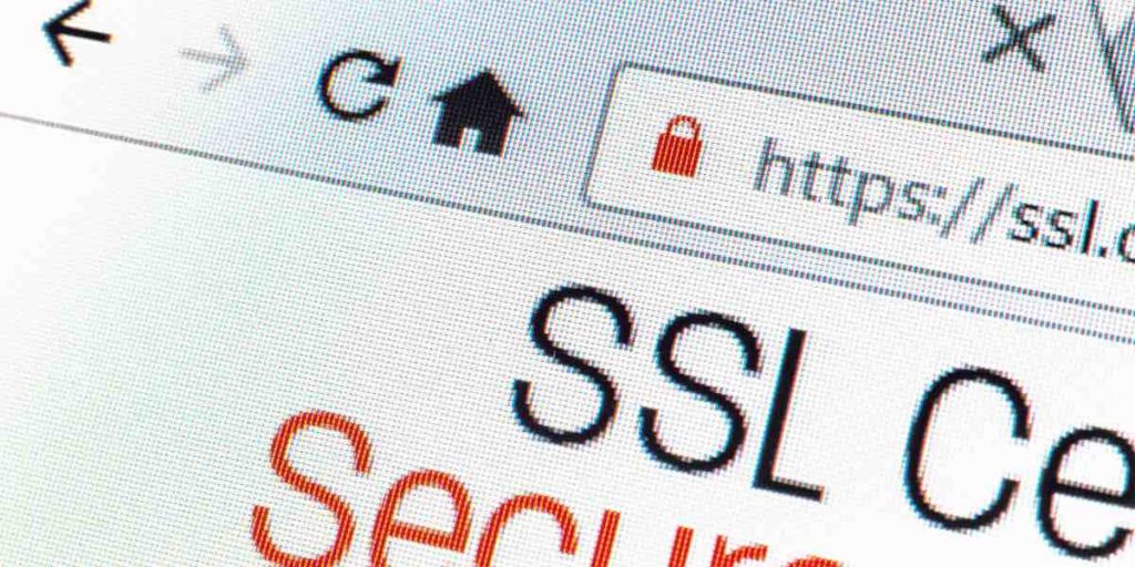 SSL lock icon displayed in a browser address bar.